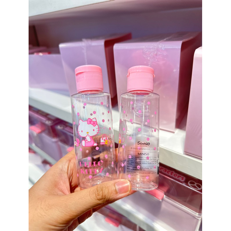 MINISO SANRIO HELLO KITTY SPRAY BOTTLE TRAVEL BOTTLE PUMP PINK