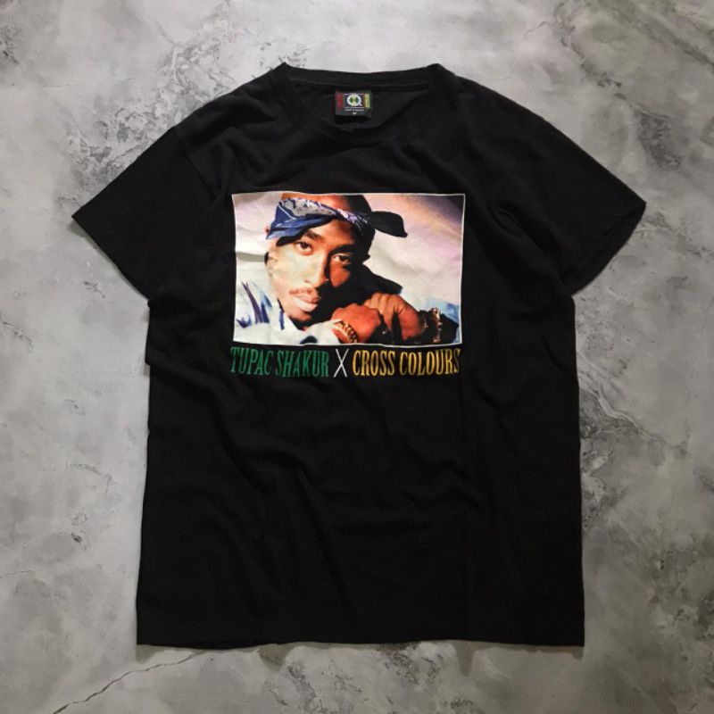 Tupac Shakur x Cross Colours | 2Pac Shakur | Rap Tee | Rap T-Shirt