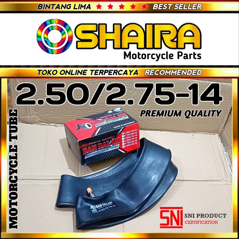 BAN DALAM MOTOR MERK PITBULL 2.50/2.75-14 SNI PRODUCT - PREMIUM QUALITY