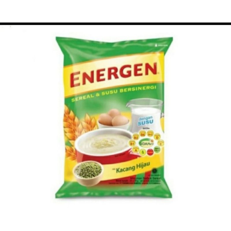 

Energen kacang hijau 1 renceng = 10 saset