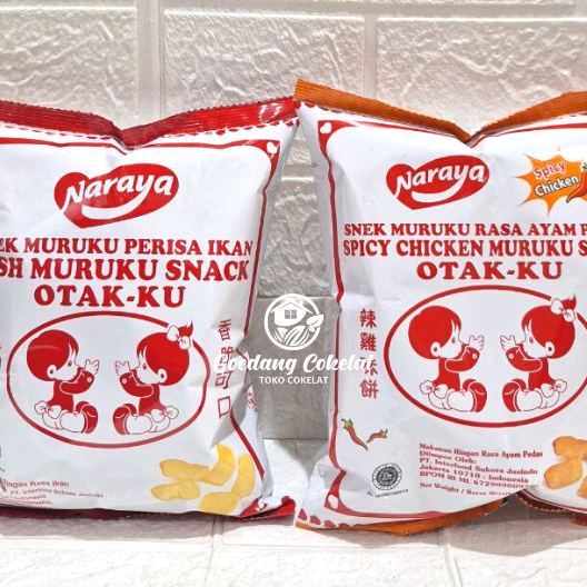 

DKBY1858 (C6369] Naraya Muruku Otak-Ku Otakku Maruku Fish / Snack Otak-Otak / Snek Ikan Kemasan 60g