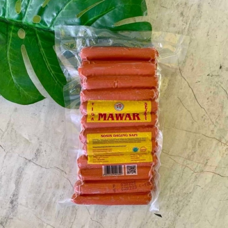 

Tiga Mawar Sosis Daging Sapi 450gr