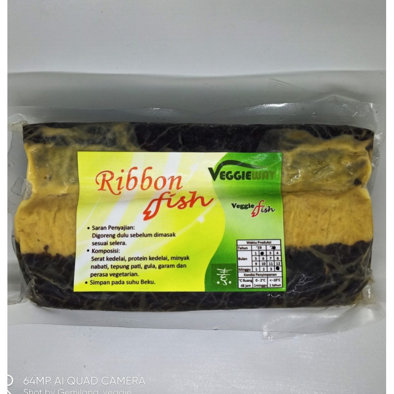 

ikan vegetarian Ribbon Fish Veggie way 500gr