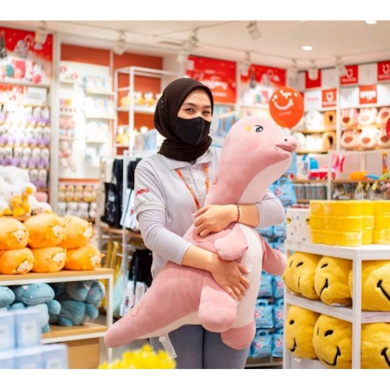 MINISO Mainan Boneka anak Dinosaurus size 80cm