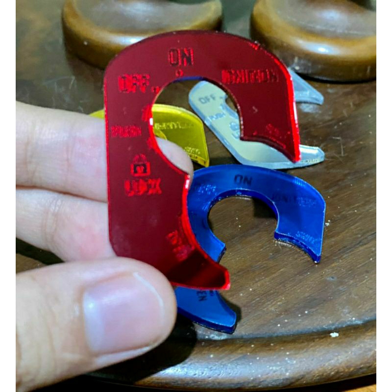 Emblem Akrilik Kunci Motor Beat Karbu/Beat 2017-2019