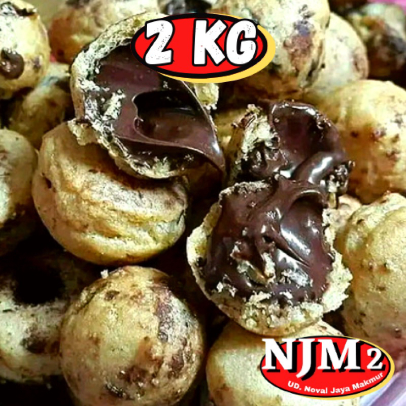 

NJM [BALL] SOES COKLAT / Kue Sus isi cokelat GROSIR 2.000gr(2kg)