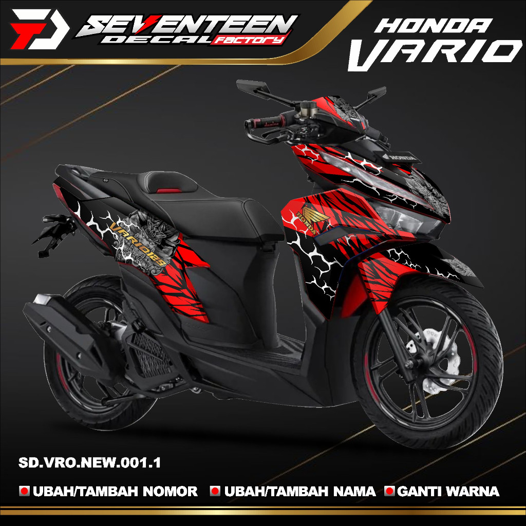 Decal Stiker vario 125 new 2023 full Body  Stiker full Body Motor vario 125 new 2023