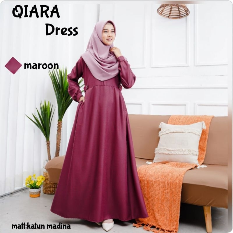 Gamis katun madina Qiara dress