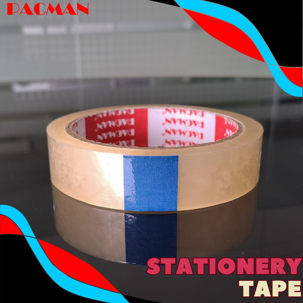 

1 inci Stationery tape selotip perekat Original Pacman