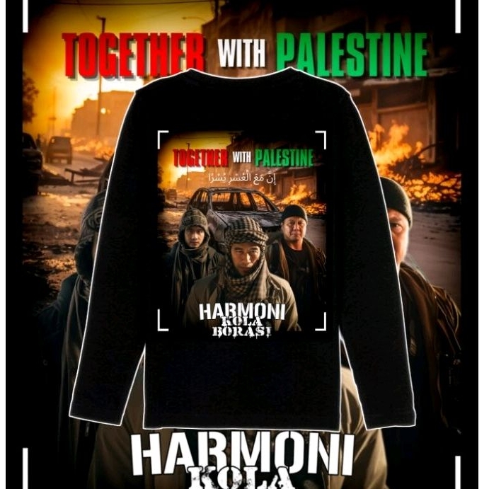 KAOS PALESTINA LENGAN PANJANG