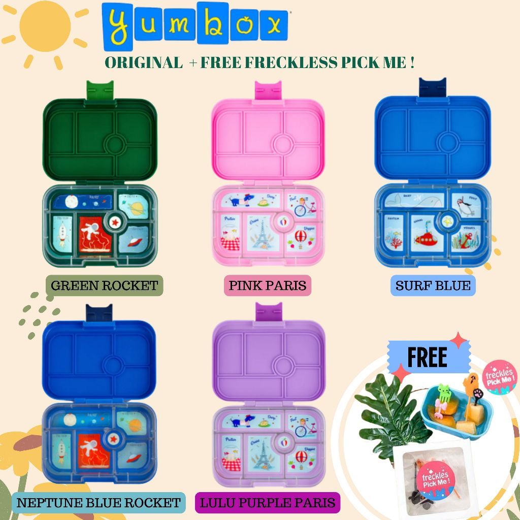 Yumbox Original Leakproof Lunch Box 6 Compartment / Lunchbox Kotak Bekal Makan Anak