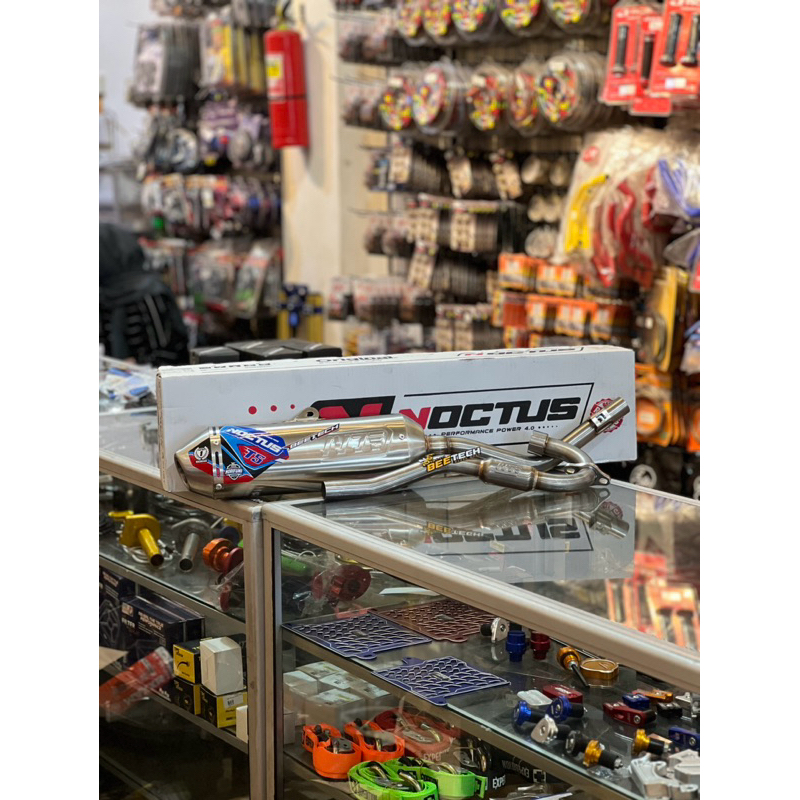 KNALPOT RACING NOCTUS T5 BORE UP/STANDAR HONDA CRF 150/KAWASAKI KLX/WR 155 ORIGINAL NOCTUS