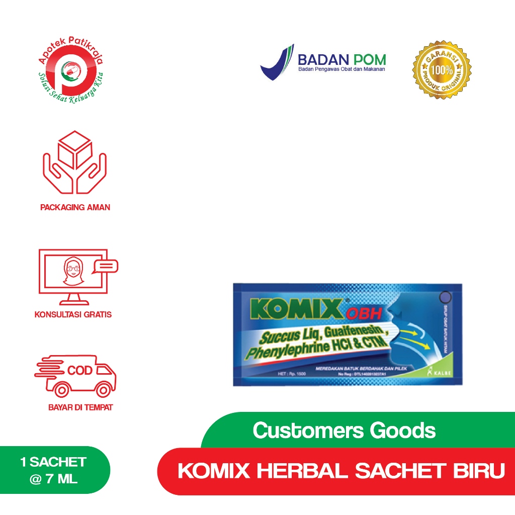 KOMIX HERBAL SACHET BIRU OBH