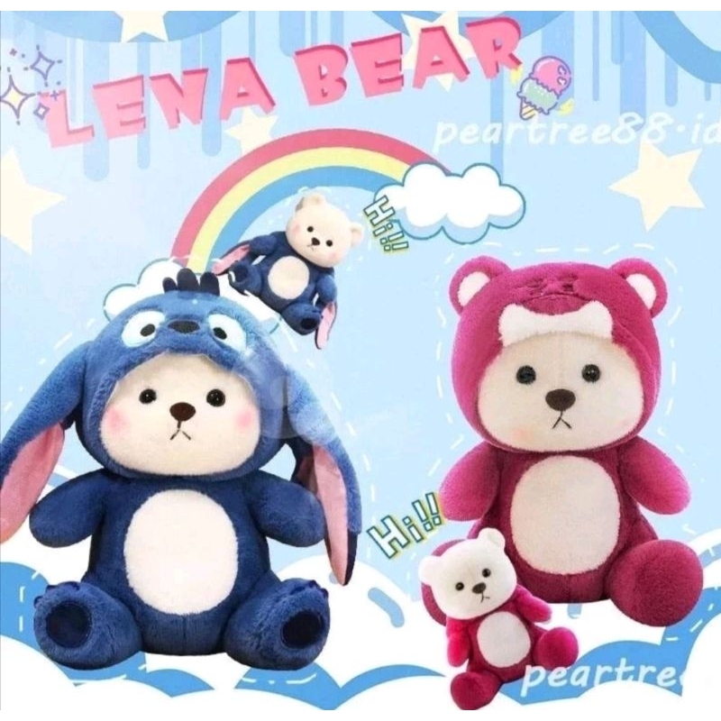 Mainan Boneka Bear Custom Uk 25 CM Ber SNI Bahan Halus dan Super Lembut