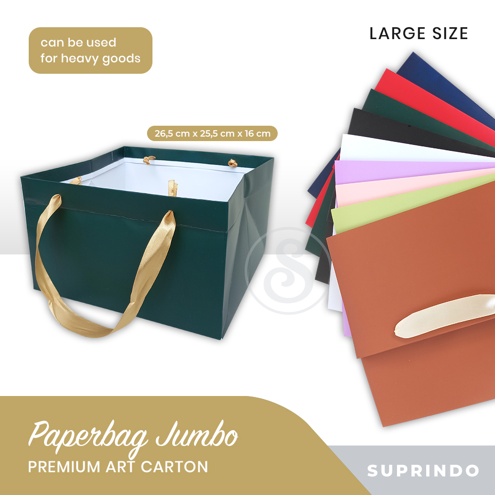 

Paper Bag Premium TEBAL uk. 26.5 x 25.5 x 16 cm (L)
