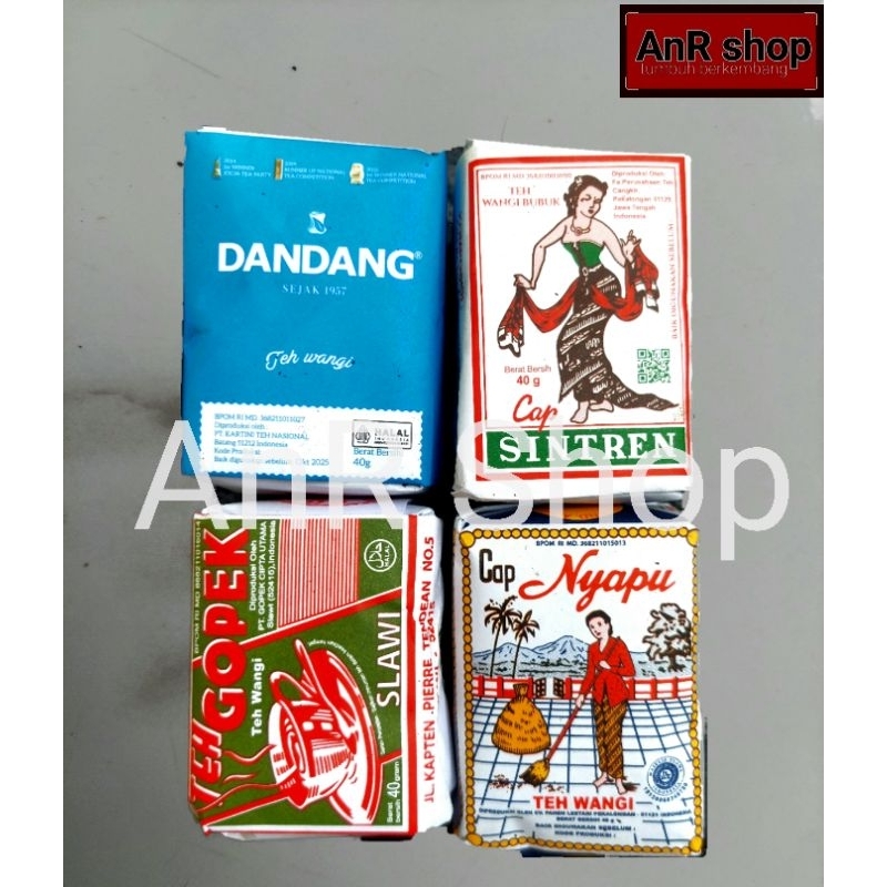 

racikan teh paket 4 jenis sintren. nyapu. gopek. dandang biru