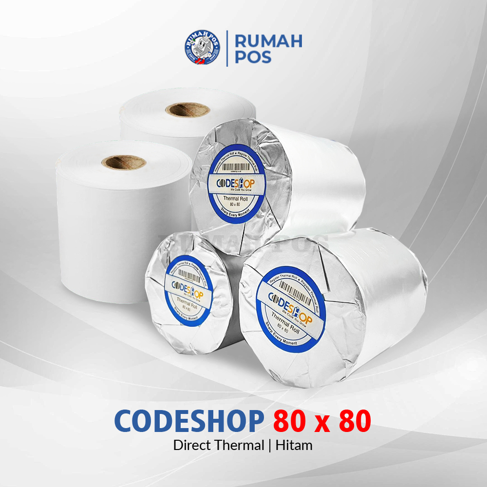 

1 DUS - KERTAS STRUK PAPER ROLL 80x80 THERMAL 80 X 80 MM