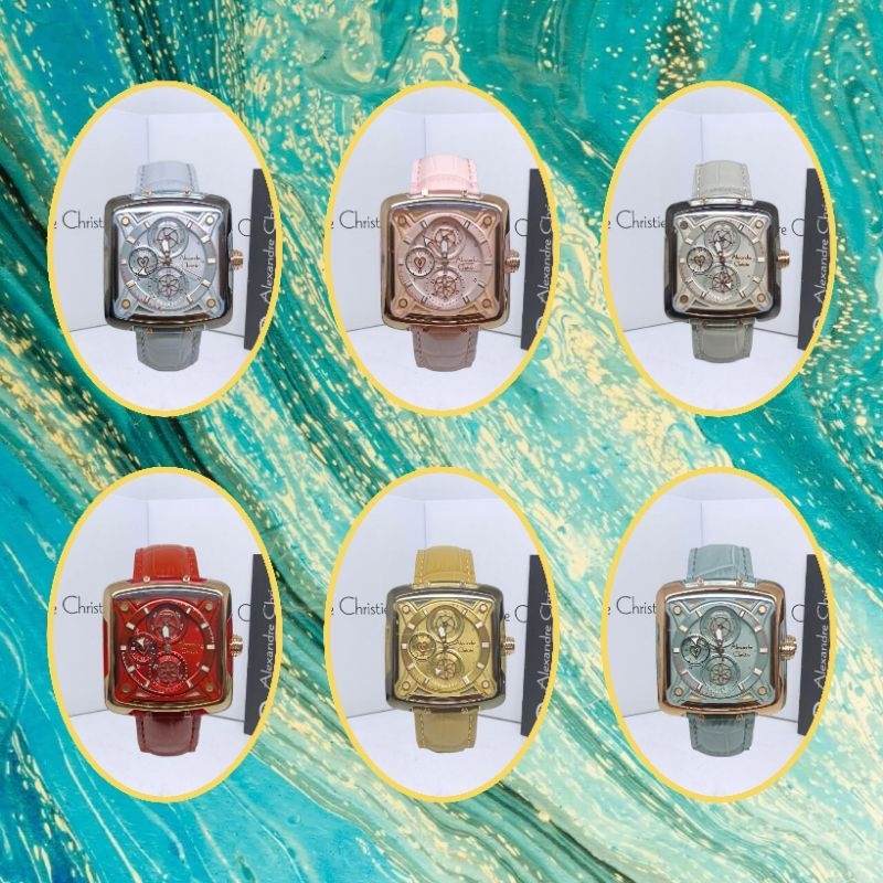 Jam Tangan Wanita Alexandre Christie 3030 AC3030 AC 3030 Tali Kulit