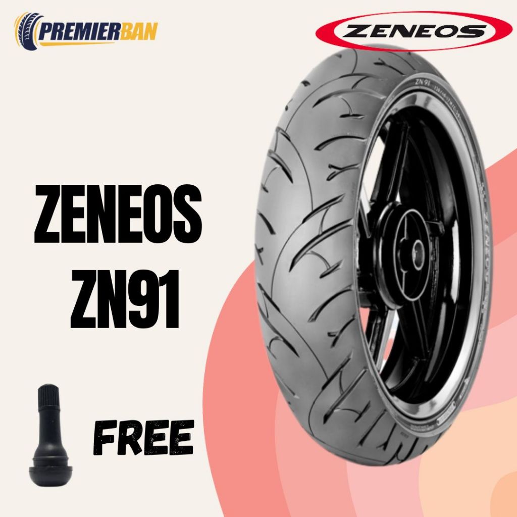 Ban Motor Zeneos ZN91 Ring 18 90/80-18 Tubeless // Ban Motor Tiger, Thunder