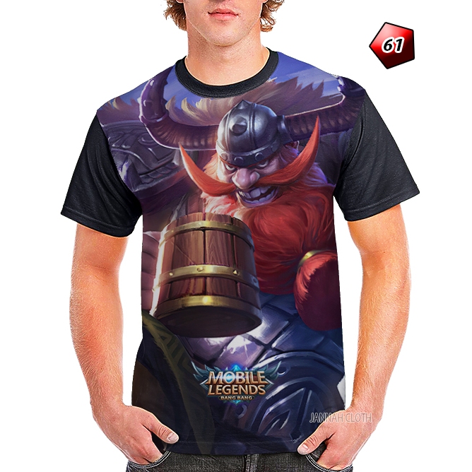 Kaos Mobile Legends Hero Franco Frozen Warrior Kode ML61 Printing