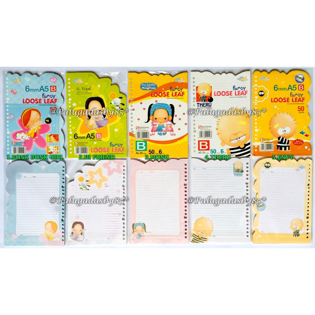 

(1 Pak Isi 50 Lembar) Loose Leaf HIPO A5 50 FDC Warna Gambar Plong / Loose Leaf HPO LL 50 A5 FDC