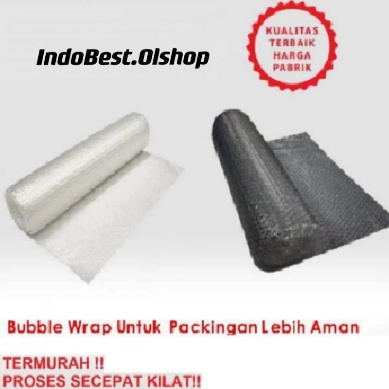 

Bubble Wrap Hitam & Putih untuk Packing per 1 pcs barang⭐ IndoShop.Olshop⭐