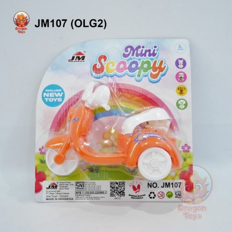 MAINAN SCOOPY MINI - KENDARAAN MAINAN - MAINAN ANAK MATARAM