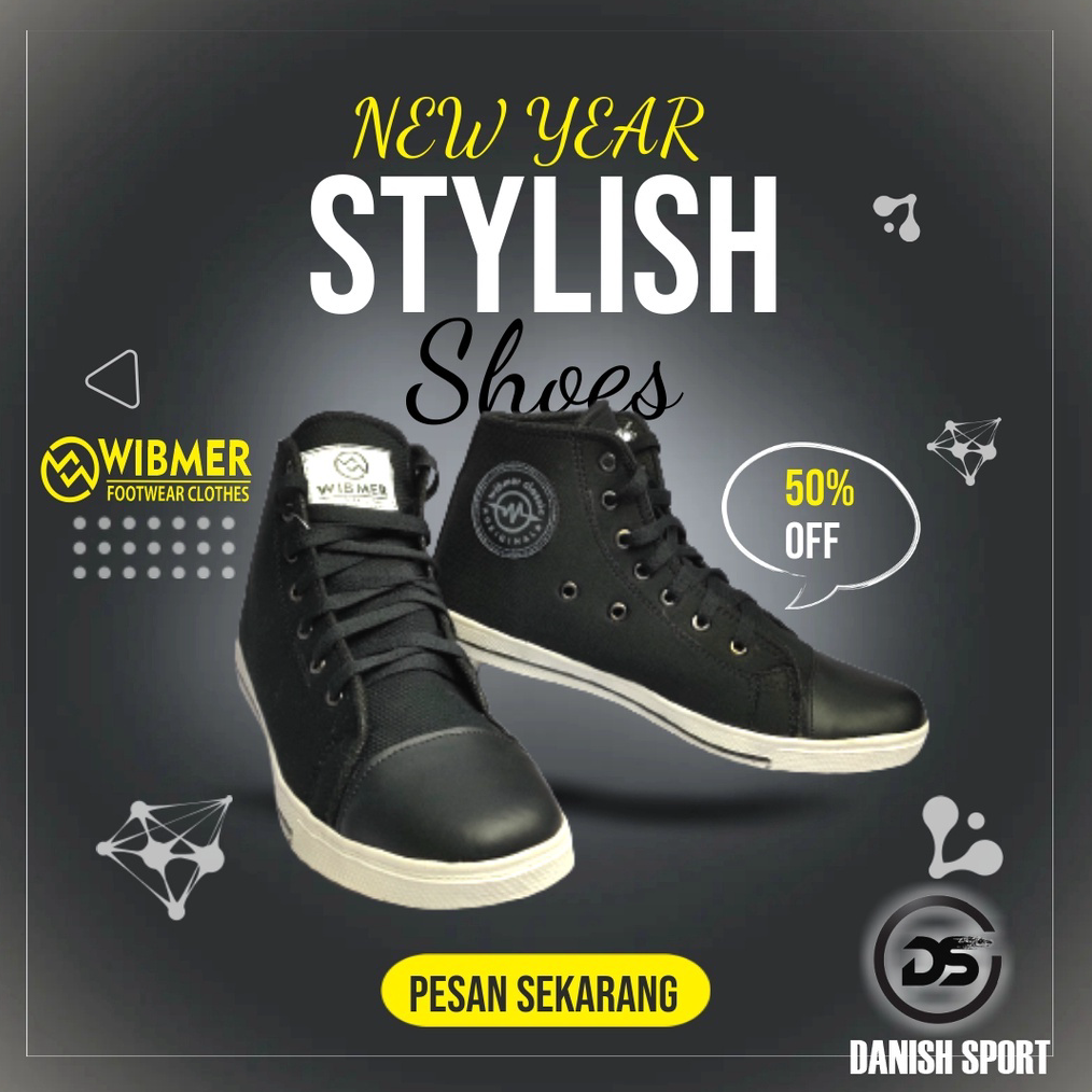 ✨TERBARU✨ sepatu boot keren / sepatu sekolah boot / sepatu boot hitam murah / sepatu hitam boot pria