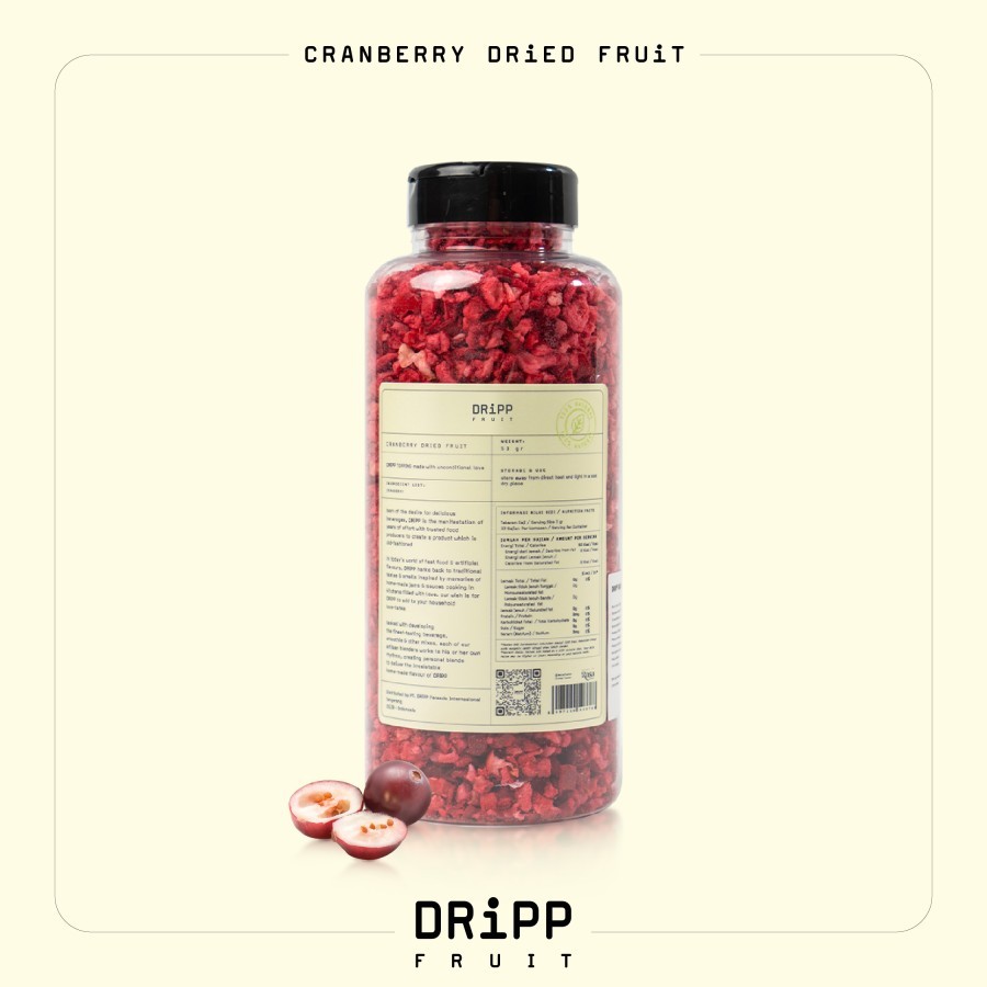 

DRiPP Dried Fruit Cranberry 100gr Topping Minuman