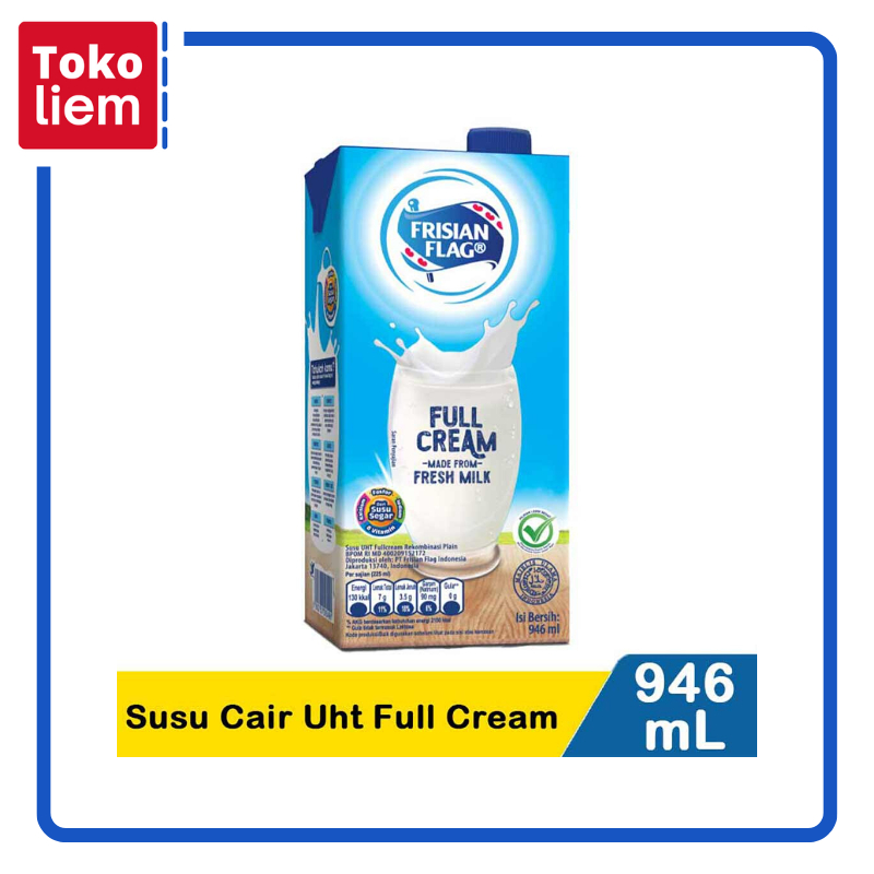 

Frisian Flag Susu Cair Uht Full Cream 946Ml