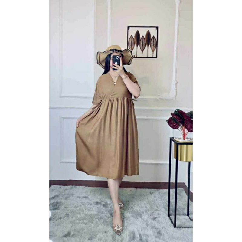 Daster Kimono Rayon Polos Adem Tebal