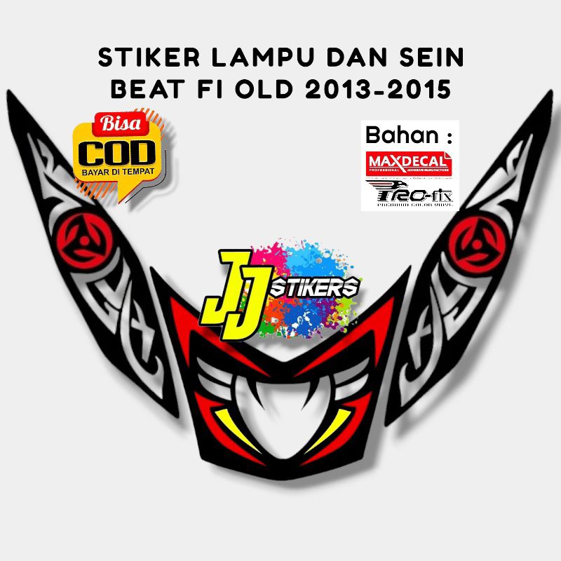 Stiker Lampu Alis Motor Beat Fi Old 2013-2015