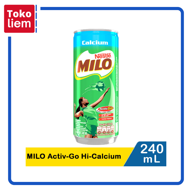 

MILO Activ-Go High Calcium Kaleng 240mL