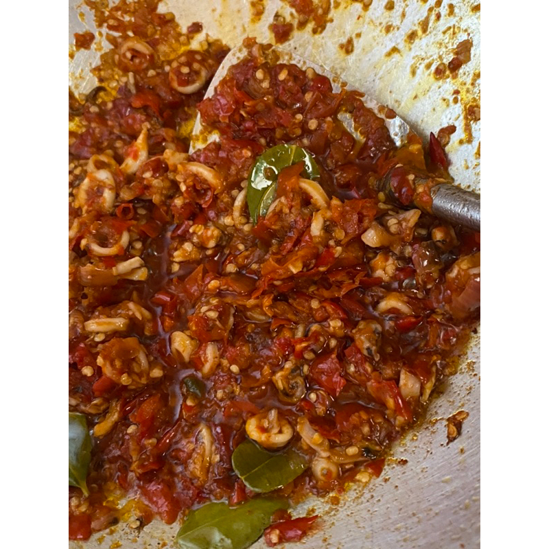 

sambal Cumi pedas gurih