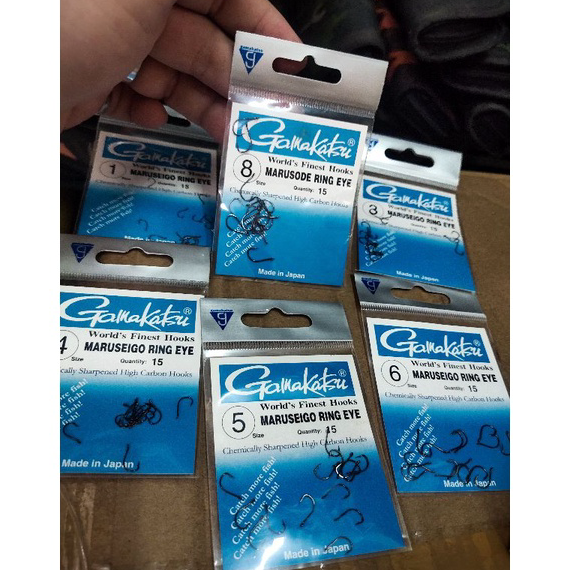 8.8 Pancing kail gamakatsu type kecil marusode ring maruseigo