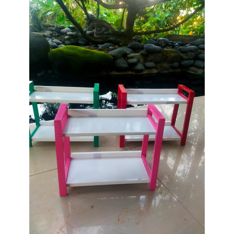 RAK DAPUR RAK SUSUN 2 bawang susun kayu rak bumbu Dapur minimalis aesthetic