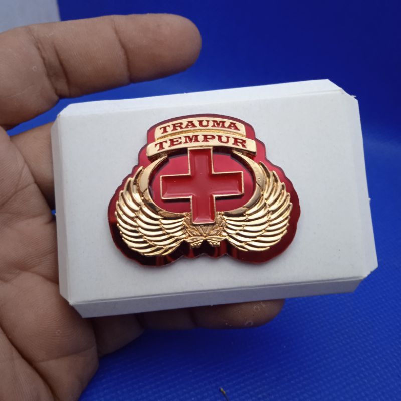 brevet wing trauma tempur dasar akrilik mika