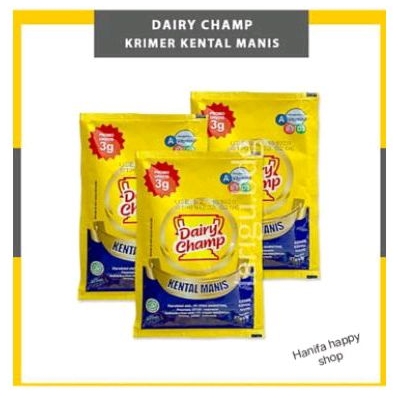 

krimer dairychamp 3.7gr sachet isi 6 - susu kental manis