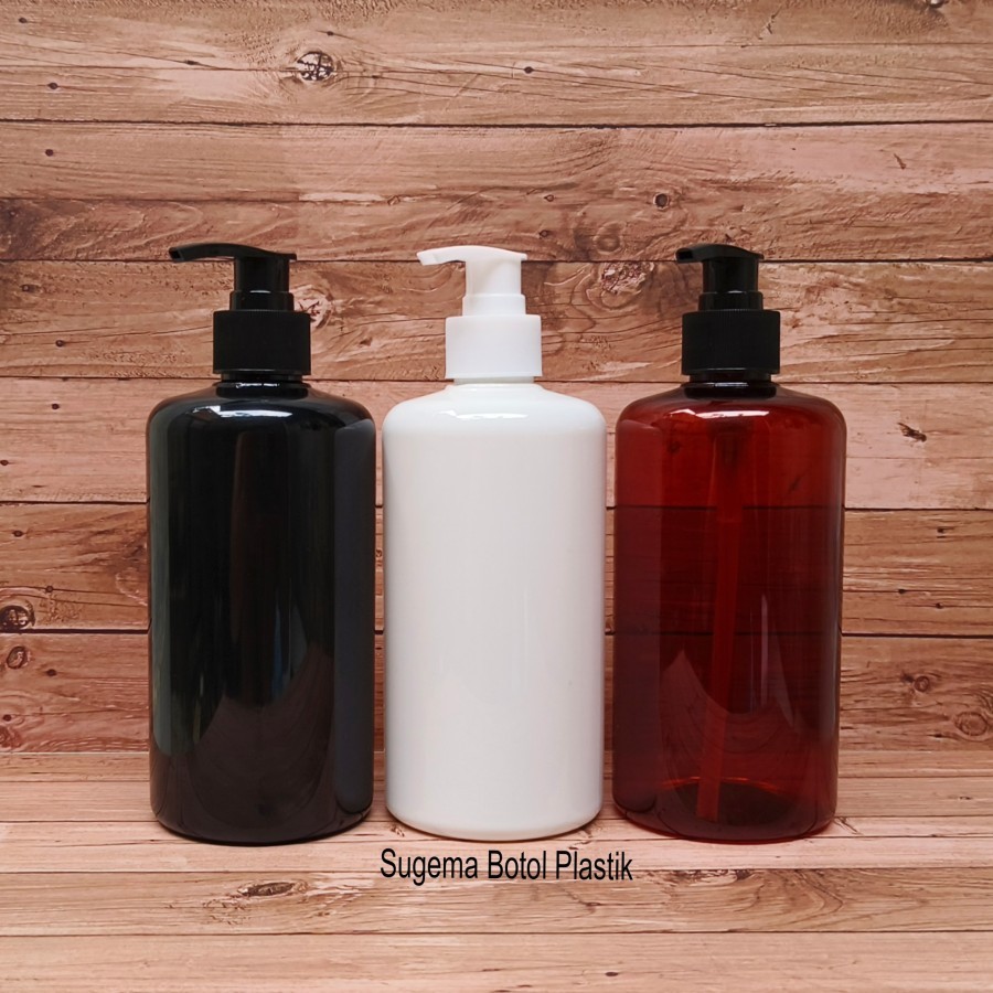 Botol Pump 500 Ml Pet Hand Soap Lotion Sabun 500ml Hitam Glossy Pet Tebal Neck 28 / Botol Pump 500ml