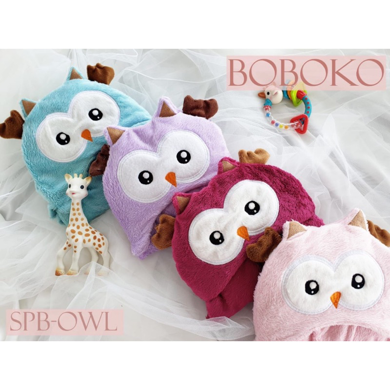 SELIMUT BAYI Baby Blanket Pink Owl Bulu Lembut