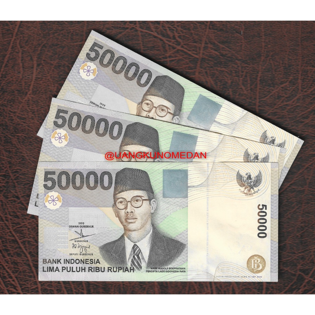 Uang Kuno 50 Ribu Wr Supratman