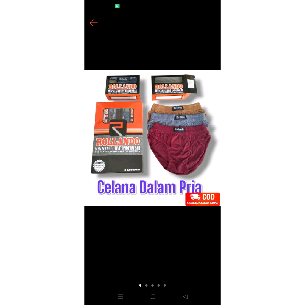 SEMPAK CELANA DALAM PRIA CD ROLLANDO CD PRIA isi 3 Real Pict