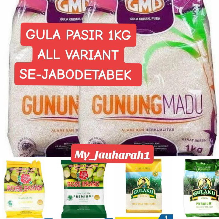 

☊↕⁑ Gula 1kg Se-jabodetabek All variant