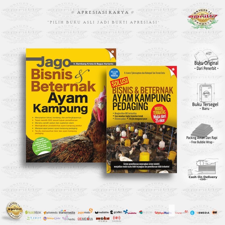 BUKU JAGO BISNIS & BETERNAK AYAM KAMPUNG / SOLUSI BISNIS & BETERNAK AYAM KAMPUNG PEDAGING MODAL TERB