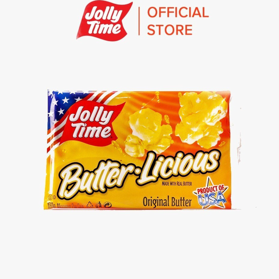 

Ready stock Jolly Time Microwave Popcorn - Butterlicious Product Of USA ➫➻❀✺