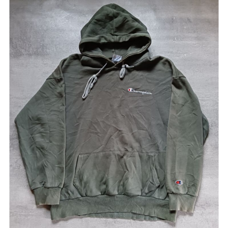 hoodie champion green forest