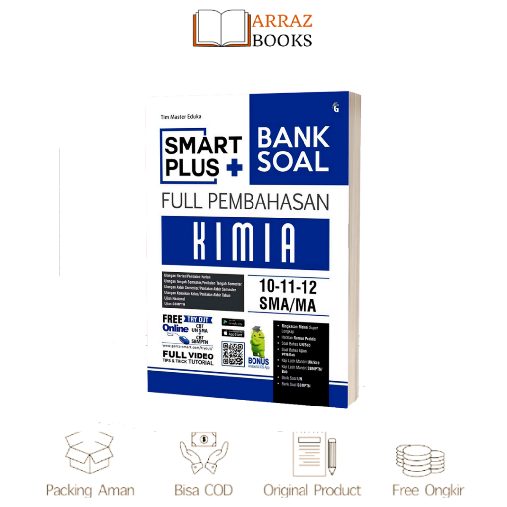 BUKU PELAJARAN SMA - SMART PLUS BANK SOAL FULL PEMBAHASAN KIMIA SMA/MA KELAS 10,11,12