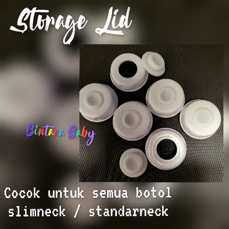 Storage Lid / Tutup Botol Penyimpan Asi Standarneck / Slimneck cocok untuk botol slimneck Huki,