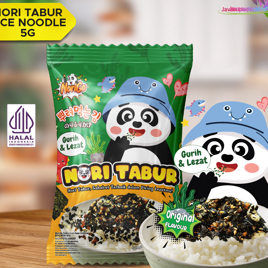 

#Sale Nori Tabur Rice Noodle Rumput Laut Panggang (1 RENCENG ISI 12PCS) 5g Halal Best Seller