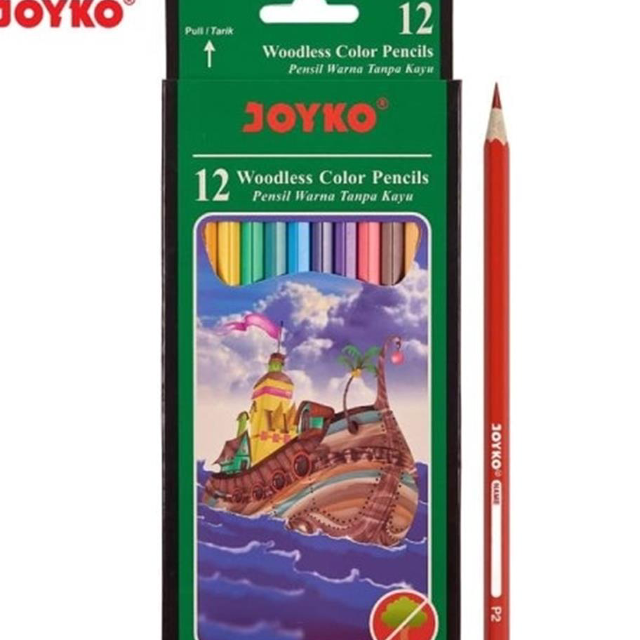 

➪➽✳✧ [PAM] Joyko Pensil Warna 12 Warna Panjang CP-103 Terkini